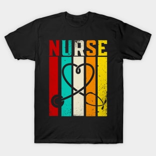 Retro Nurse Gifts Nurse Week Gifts Funny Nurse T-Shirt